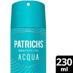 Desodorante Aerosol Acqua Patrichs x 230 cc.