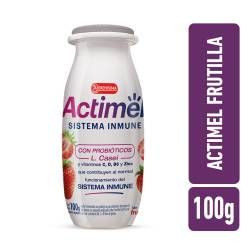 Leche fermentada frutilla Actimel 100g.