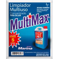 Limpiador líquido Concentrado Multiuso Marina 5L Doy Pack Multimax x 150 cc.