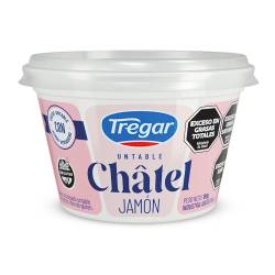 Queso Untable Chatel Jamón Tregar x 180 g.