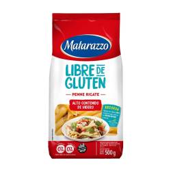 Fideos Penne Rigate Libre de Gluten Matarazzo x 500 g.