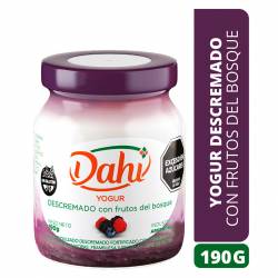 Yogur Descremado con Frutas del Bosque Dahi x 190 g.