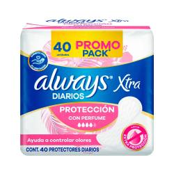 Protector Diario con Perfume Xtra Always x 40 Un.