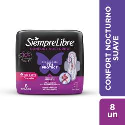 Toalla Higiénica Adapt Plus Noche y Día con Alas Siempre Libre x 8 Un.