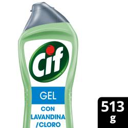 Limpiador Gel con Lavandina-Cloro Cif x 513 g.