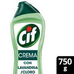 Limpiador Cremoso con Lavandina-Cloro Cif x 750 g.