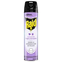 Insecticida Raid Mata Pulgas y Garrapatas en Aerosol 390 cc
