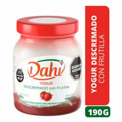 Yogur Descremado con Frutillas Dahi x 190 g.