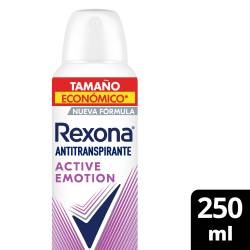 Antitranspirante Aerosol Active Emotion Rexona x 250 cc.