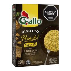 Arroz Risotto 4 Quesos Estuche Gallo x 240 g.
