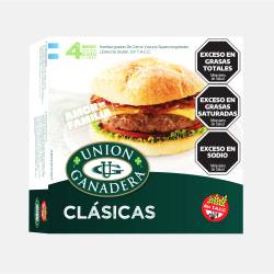 Hamburguesa de Carne Vacuna x 4 Un. Union Ganadera x 332 g.