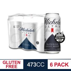 Cerveza Pack x 6 Un. Michelob x 473 cc.
