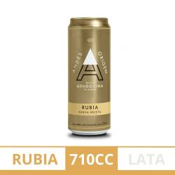 Cerveza Rubia Lata Andes Origen x 710 cc.