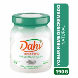 Yogur Firme Descremado Natural Dahi x 190 g.