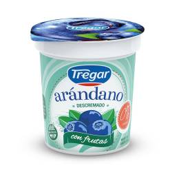 Yogur Descremado con Frutas Arándano Tregar x 160 g.