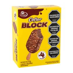Helado Crema de Chocolate x 4 Un. Cofler x 252 g.