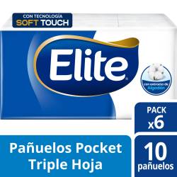 Pañuelos Elite Pocket 6 Un.