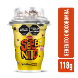 Postre vainilla con chocobombas Serenito 118g