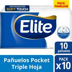 Pañuelos Elite Pocket 10 Un.