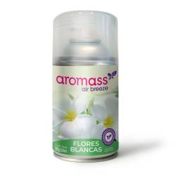 Aromatizante de Ambiente Repuesto Automático Flores Blancas Aromass x 185 g.