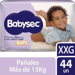 Pañales Babysec Premium Soft XXG 44 Un.