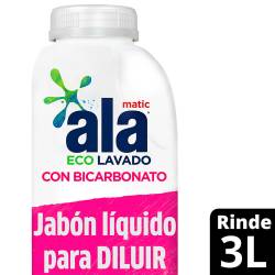 Jabón Líquido Ropa Diluir Baja Espuma Bic Botella Ala x 500 cc.