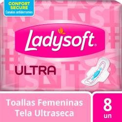 Toallas femeninas Ladysoft Ultra seca 8 un
