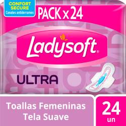 Toallas femeninas Ladysoft Ultra suave 24 un