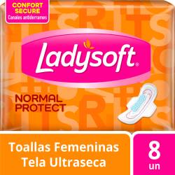 Toallas femeninas Ladysoft Normal Protect 8 Un.