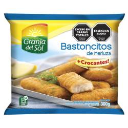 Bastoncitos de Merluza Granja Del Sol x 300 g.