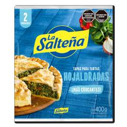 Tapas para Pascualina Hojaldrada x 2 Un. La Salteña x 400 g.