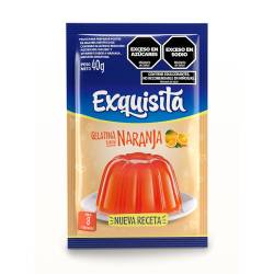 Gelatina en Polvo Naranja Exquisita x 40 g.