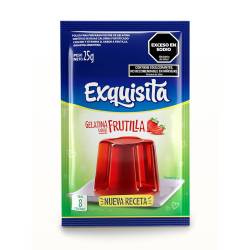 Gelatina en Polvo Frutilla Light Exquisita x 25 g.