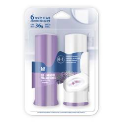 Limpiador para Inodoros Discos Lavanda La Anónima x 1 Un.