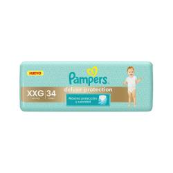 Pañal XXG Deluxe Protection Hiper Pampers x 34 Un.