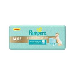 Pañal M Deluxe Protection Hiper Pampers x 52 Un.