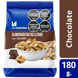 Almohaditas Rellenas Chocolate La Anonima x 180 g.