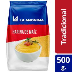 Harina de Maíz Tradicional La Anónima x 500 g.