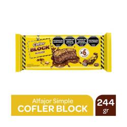 Alfajor Chocolate Block x 6 Un. Cofler x 244 g.