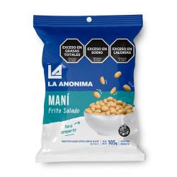 Maní Frito Salado sin Piel La Anónima x 105 g.