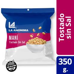 Maní Tostado Natural sin Sal & Sin Piel La Anónima x 350 g.