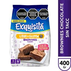 Polvo para Preparar Brownies sin Tacc Exquisita x 400 g.