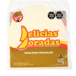 Tapas par Pascualina sin Gluten x 2 Un. Delicias Dorada x 380 g.