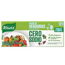 Caldo de Verduras Cero Sodio Knorr x 114 g.
