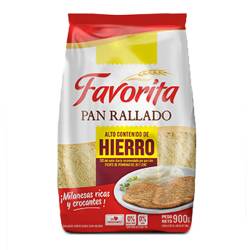 Pan Rallado Alto en Hierro Favorita x 900 g.