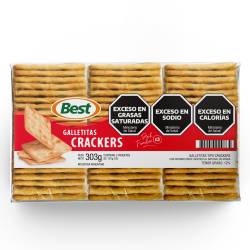 Galletitas Crackers x 3 Un. Best x 303 g.
