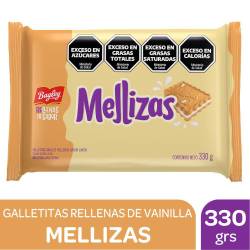 Galletitas de Vainilla Rellenas Sabor Limón Mellizas x 330 g.