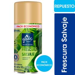 Aromatizante de Ambientes Automático Glade Frescura Salvaje Repuesto 170cc