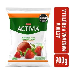 Yogur bebible sachet manzana frutilla Activia 900g