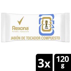 Jabón Tocador Fútbol Fanatics x 3 Un. Rexona x 360 g.